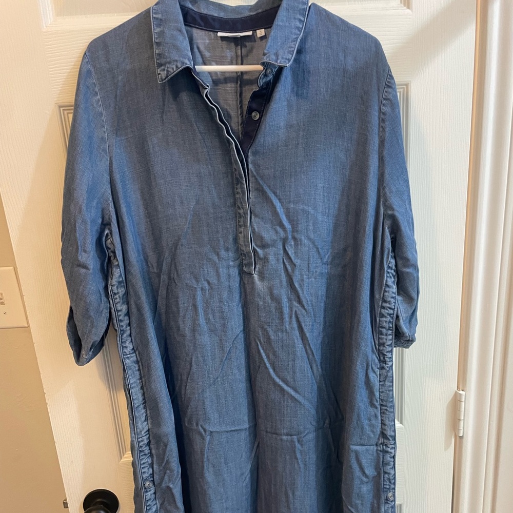 Chambray Collard Maxi
